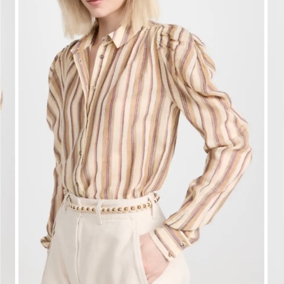 Ulla Johnson Madelyn Blouse, Positano Size 4 - Picture 3 of 7